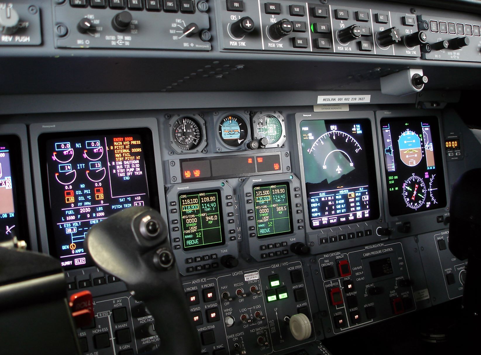 Commercial pilot in the flight deck